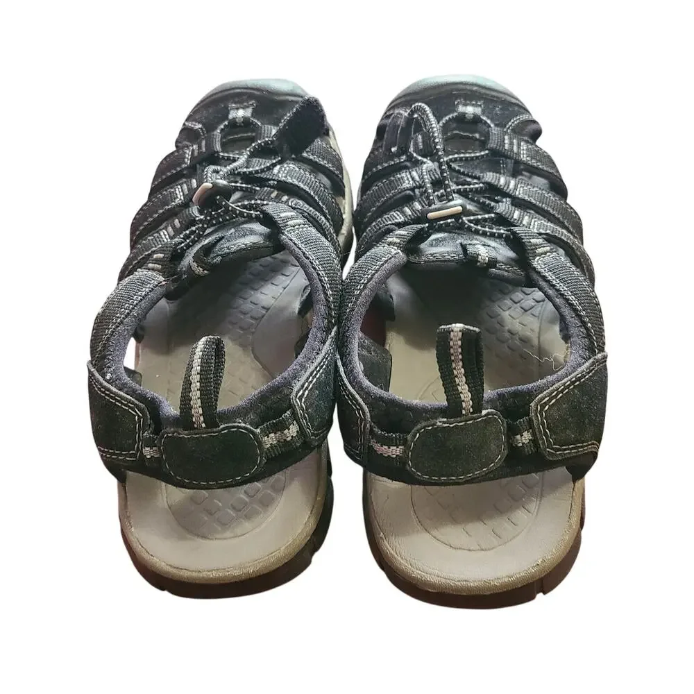Croft &‎ Barrow Closed Toe Fisherman Sandals Mens 8 Black Hiking Slip On